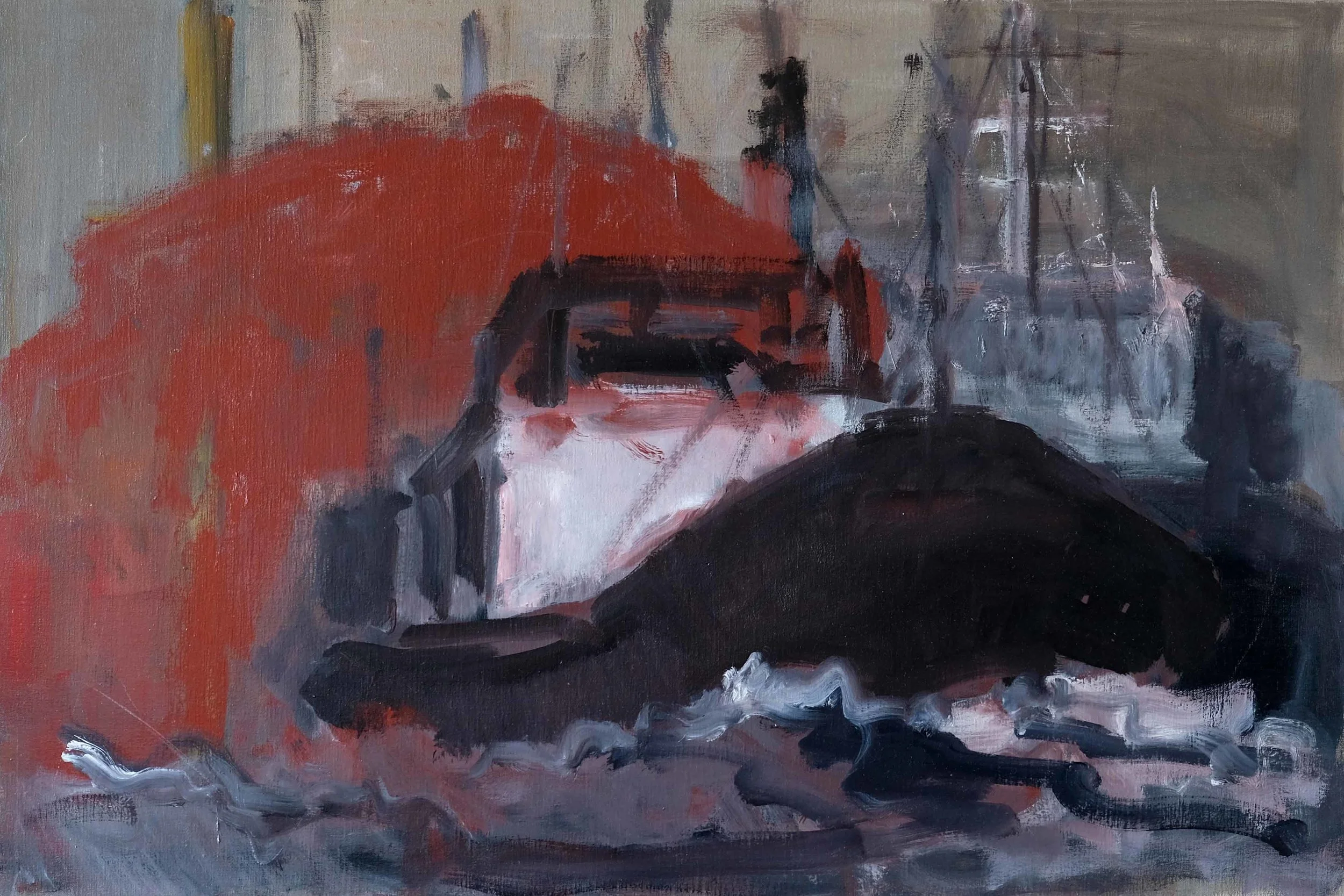 HARBOR VIEW-OIL ON CANVAS-90X60