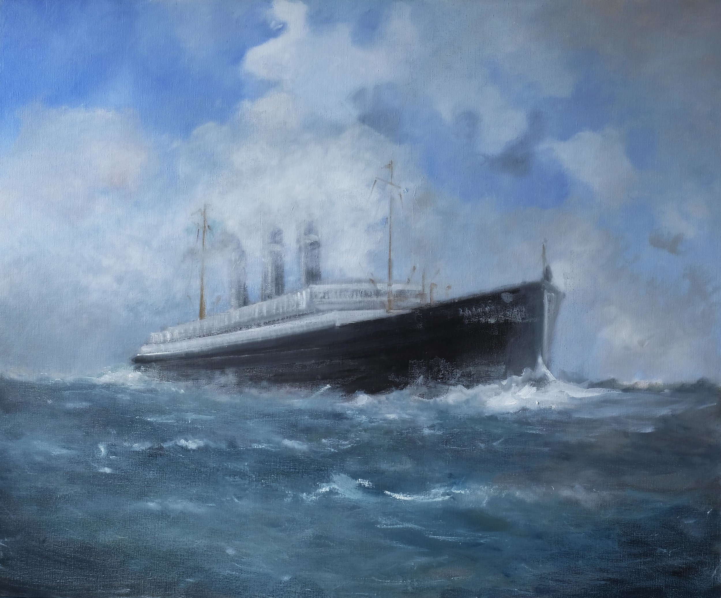 RED STARLINE-OIL ON CANVAS-120X100