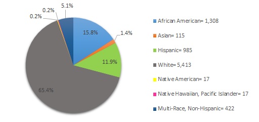 *The following set of graphs describes what percentage of each enrolled subgroup was disciplined at least once.