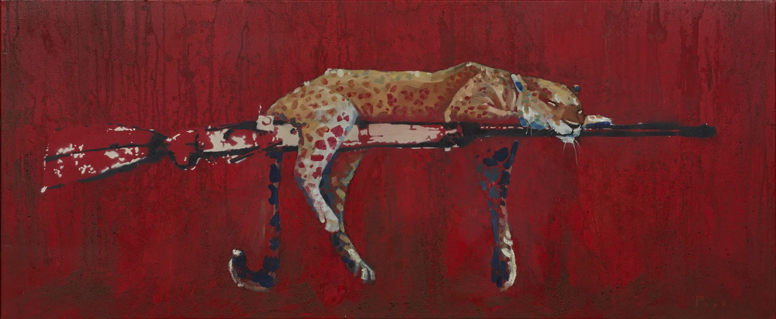 SLEEPING ON THE JOB Freddy Paske Giclée Print (Limited edition of 250) 87x37cm £90 