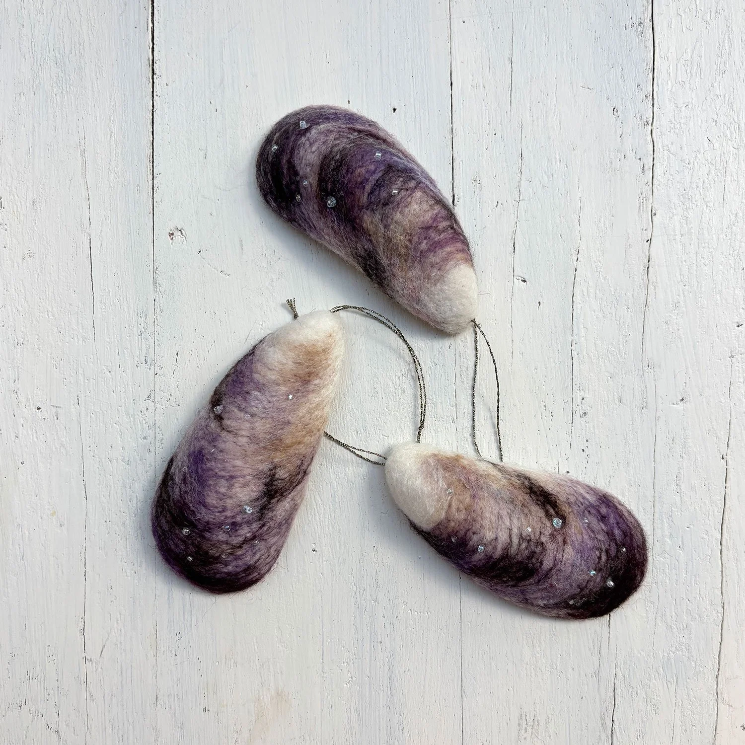 Horse Mussel Ornaments