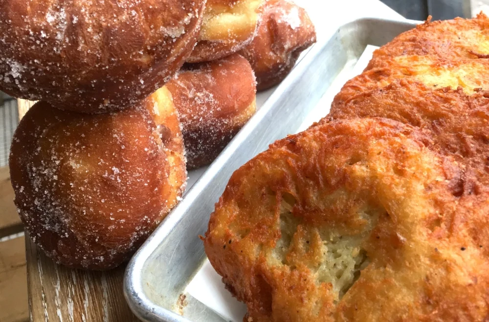 Donuts and Potato Pancakes, What's Not to Love?