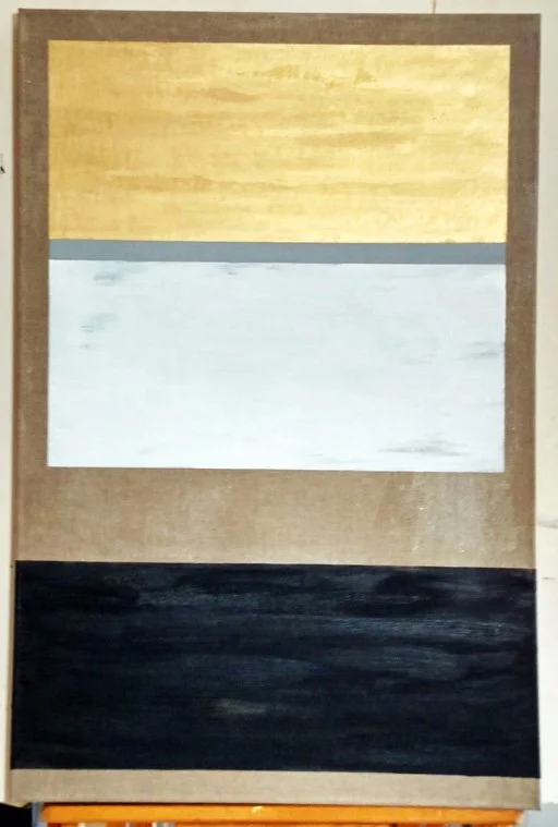 SOLSTICE (oil gold and graphite  on linen