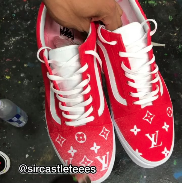 Supreme x LV (Red to White Heat Change) — Sircastleteees