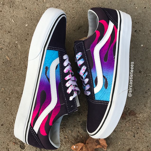 vans blue and purple