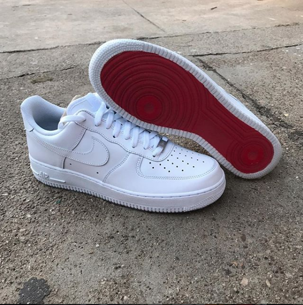 nike air force red sole