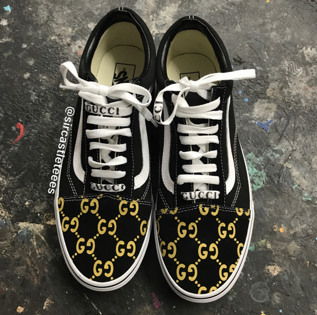 Vans, Shoes, Vans X Gucci Customs