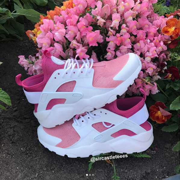 huaraches pink and purple