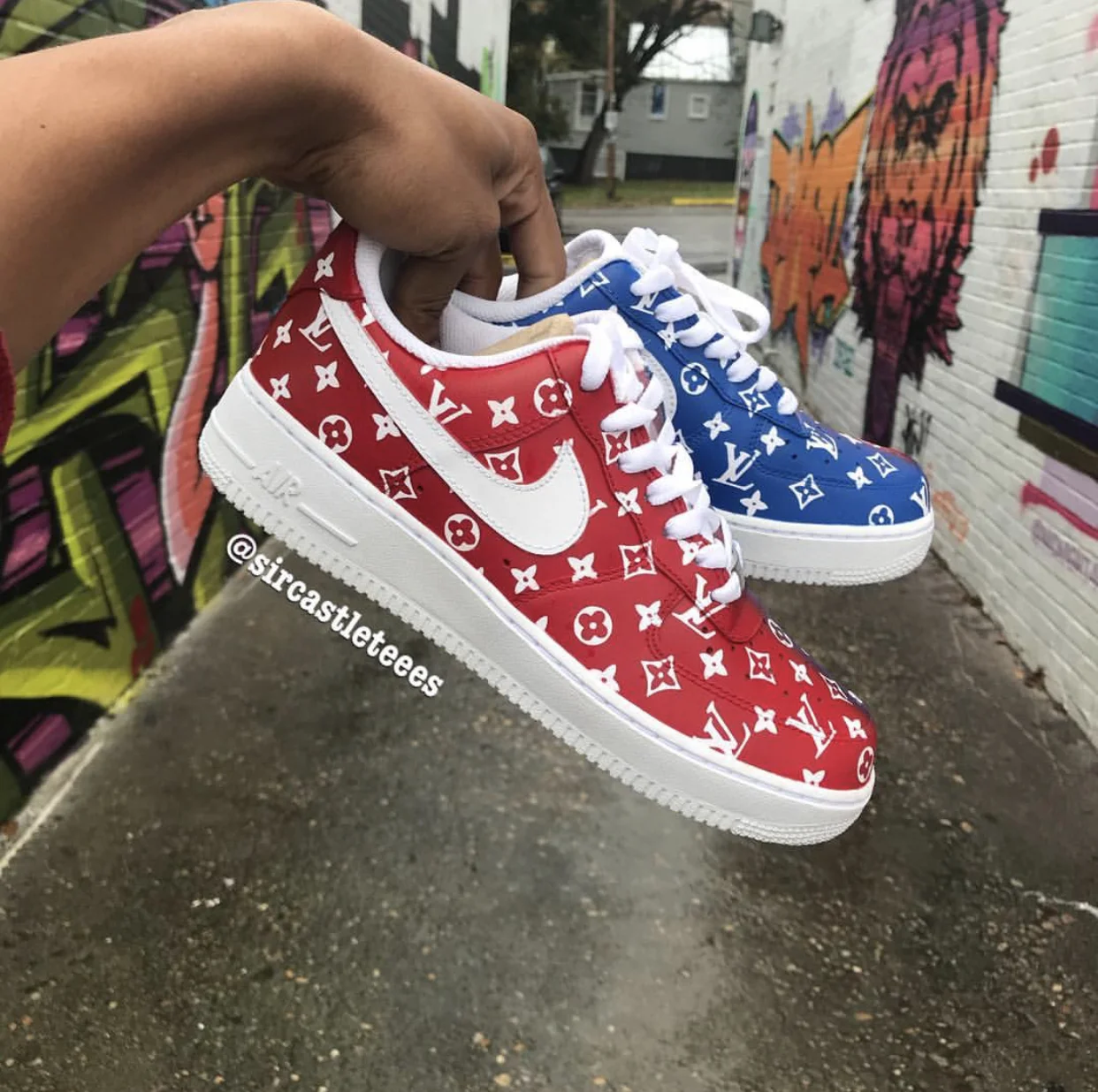red and blue af1