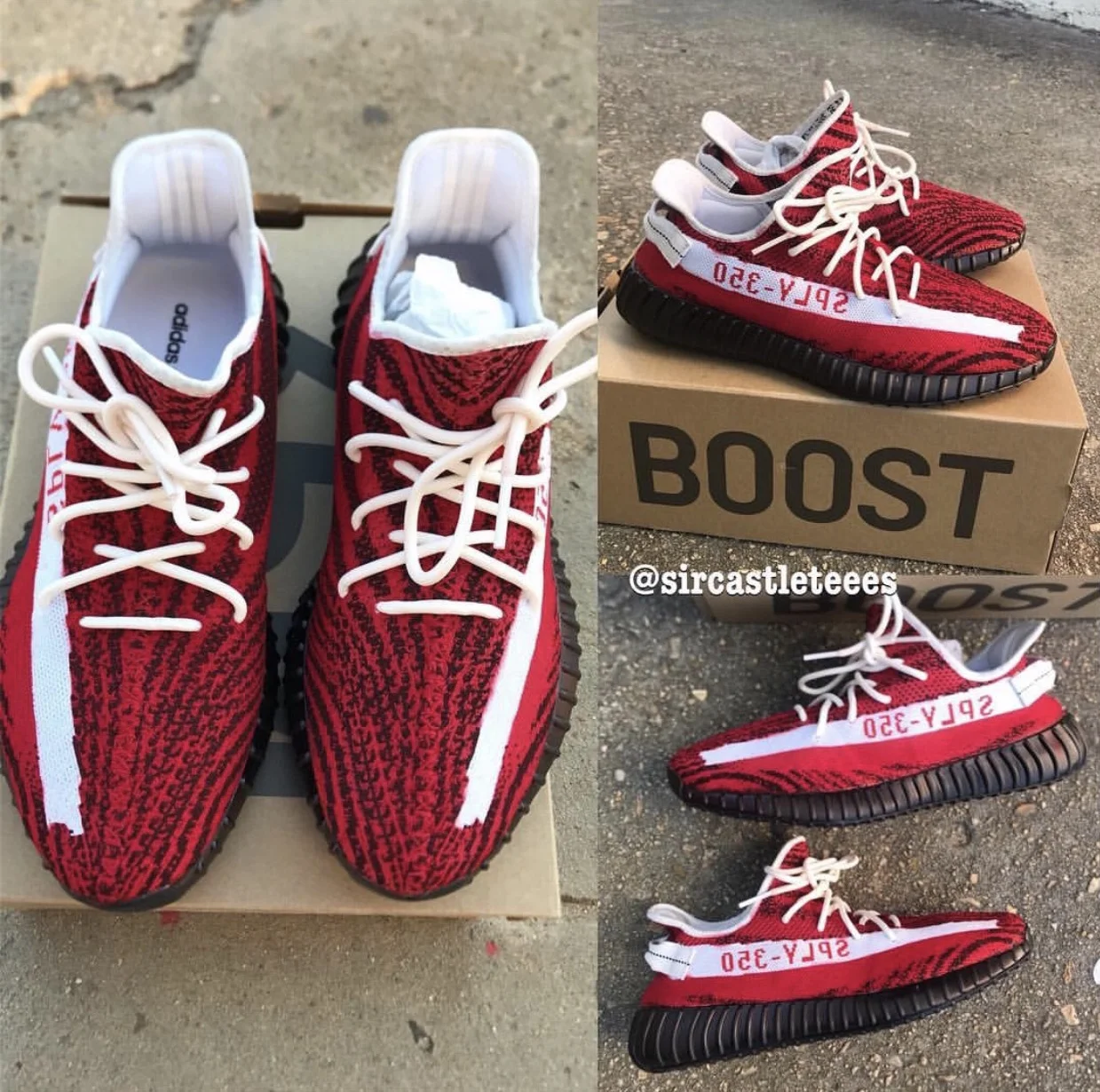 yeezys red zebra
