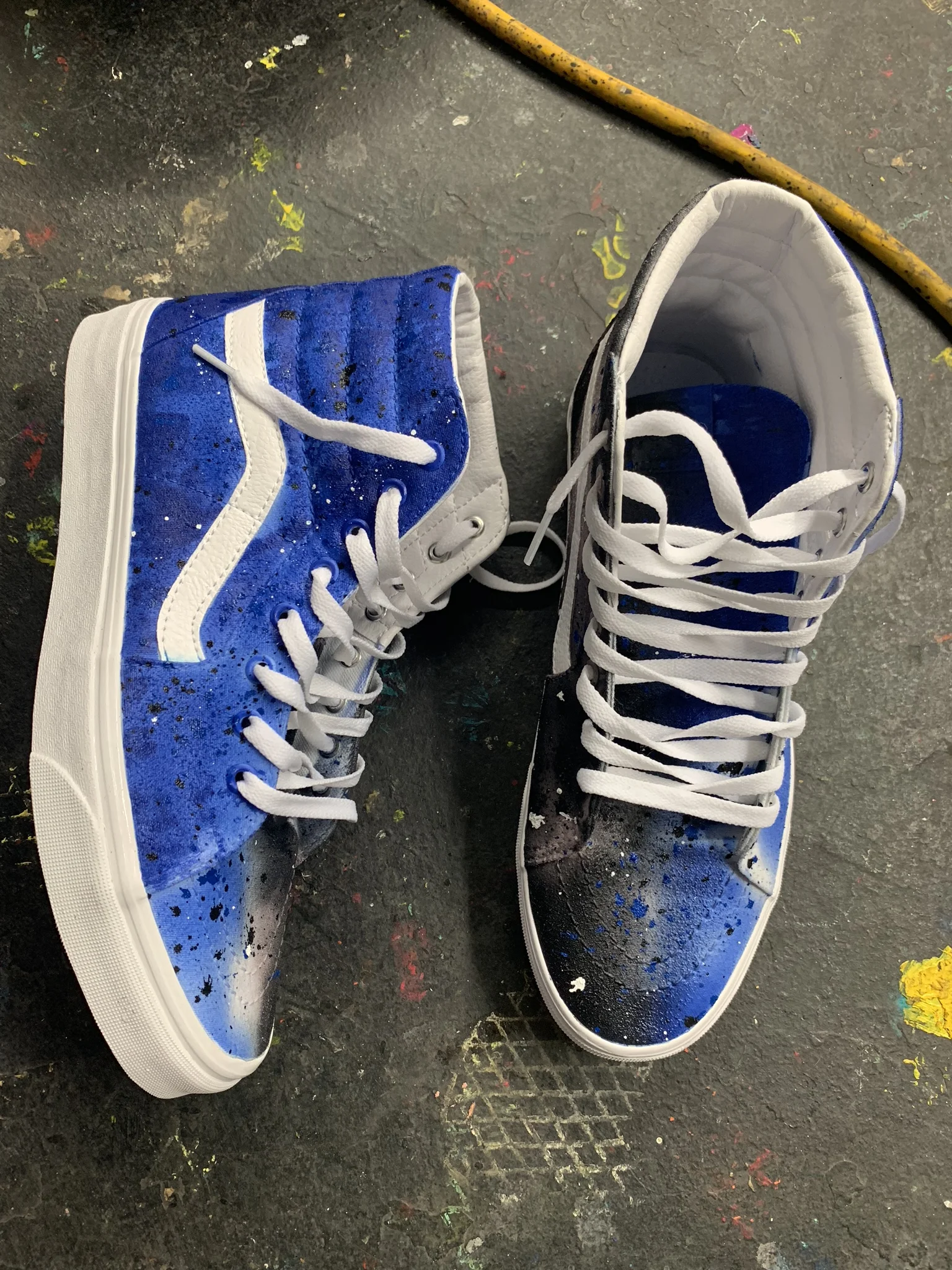 Black &amp; Blue Splatter