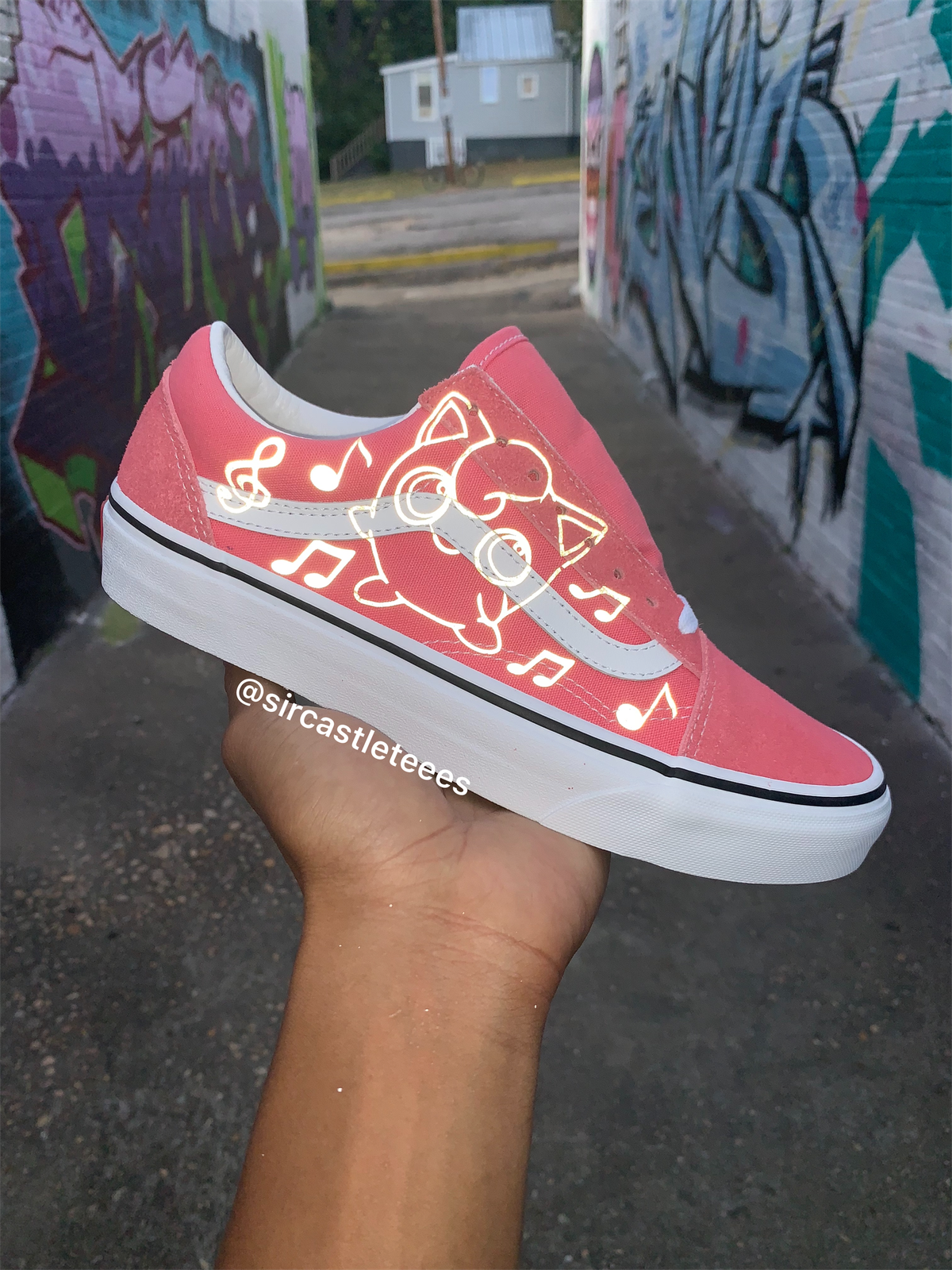Reflective Poke Vans Pink