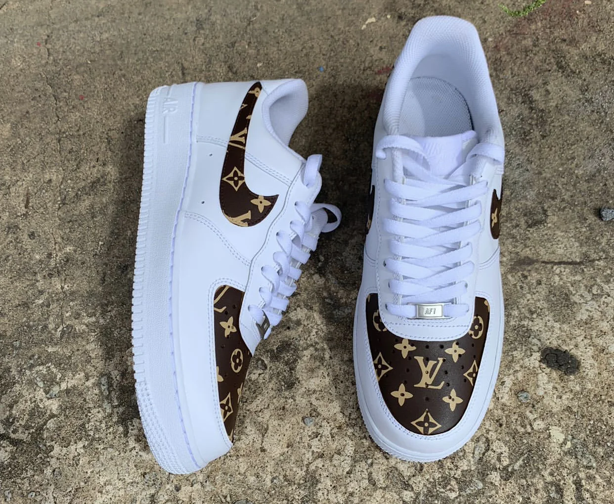 louis vuitton white reflective vans