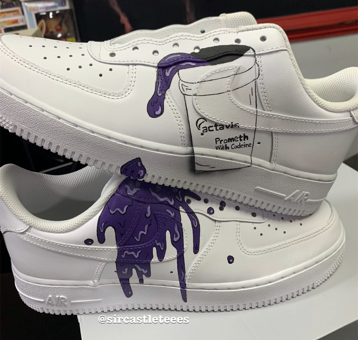 custom lean air force 1