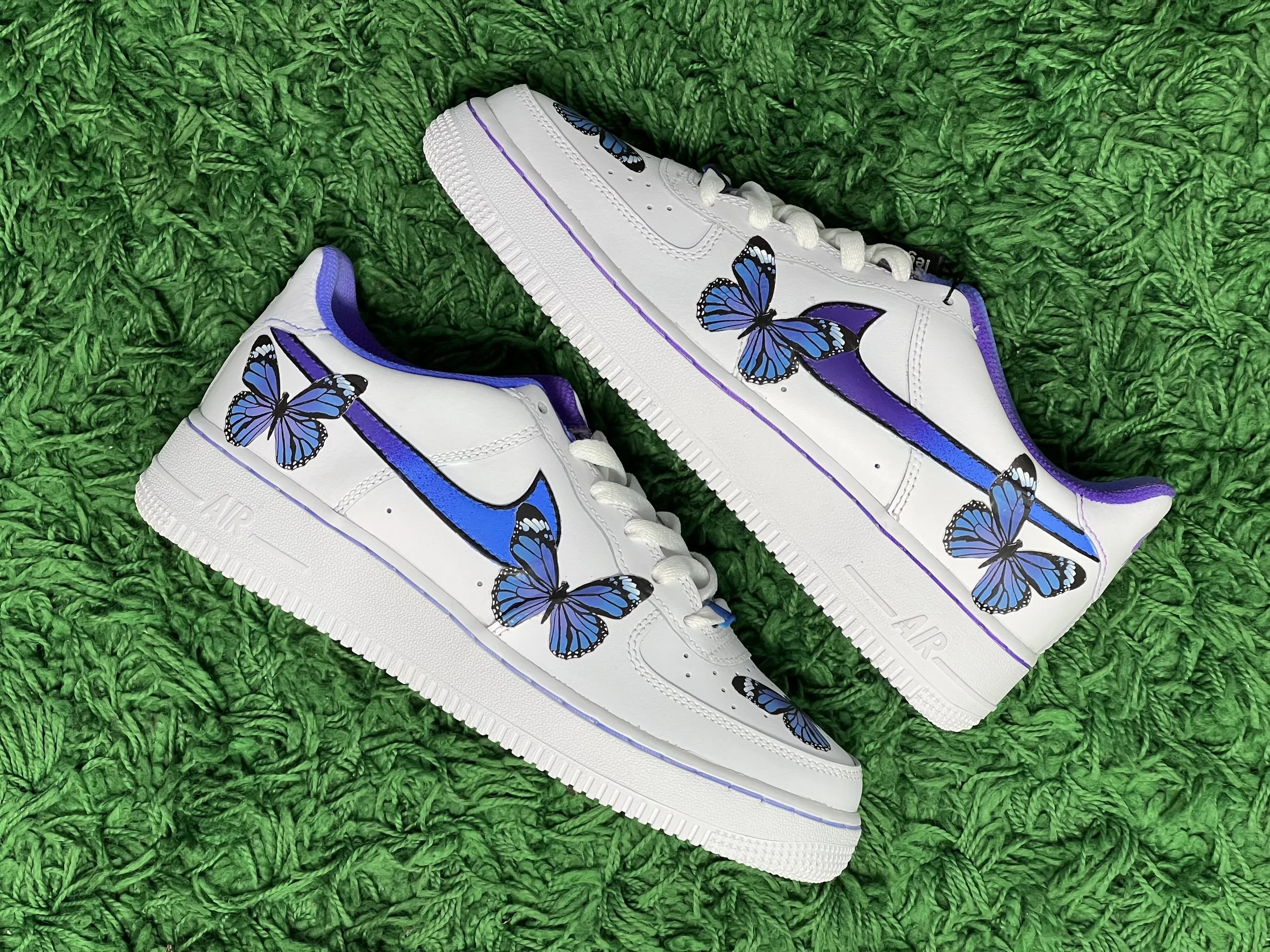 Purple Butterfly Force 1s