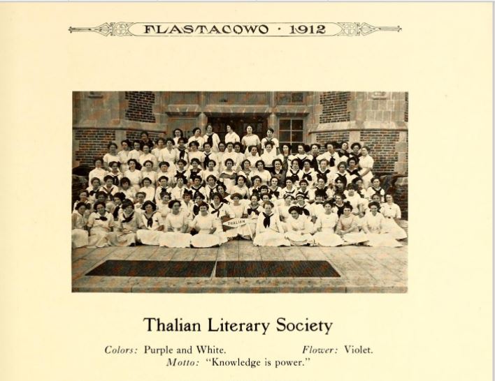 Thalian Literary Society 1912