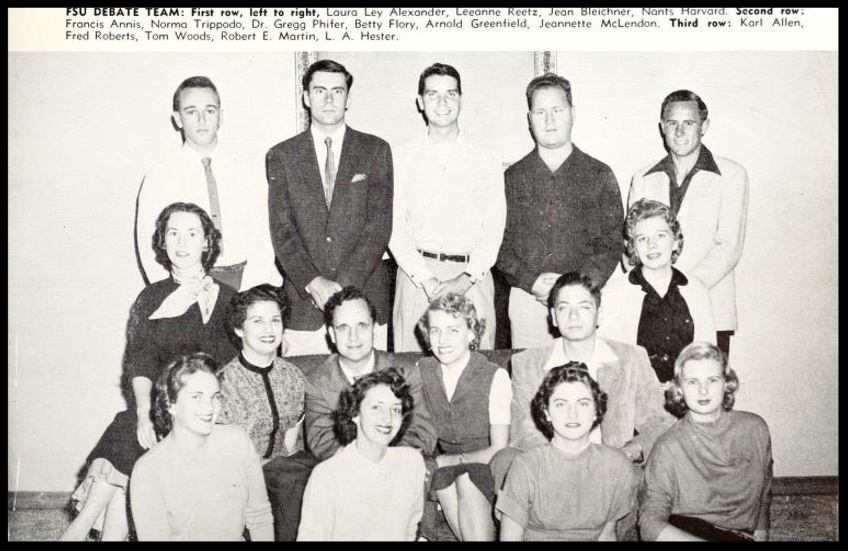 1955 - 1956 Florida State Debate Team