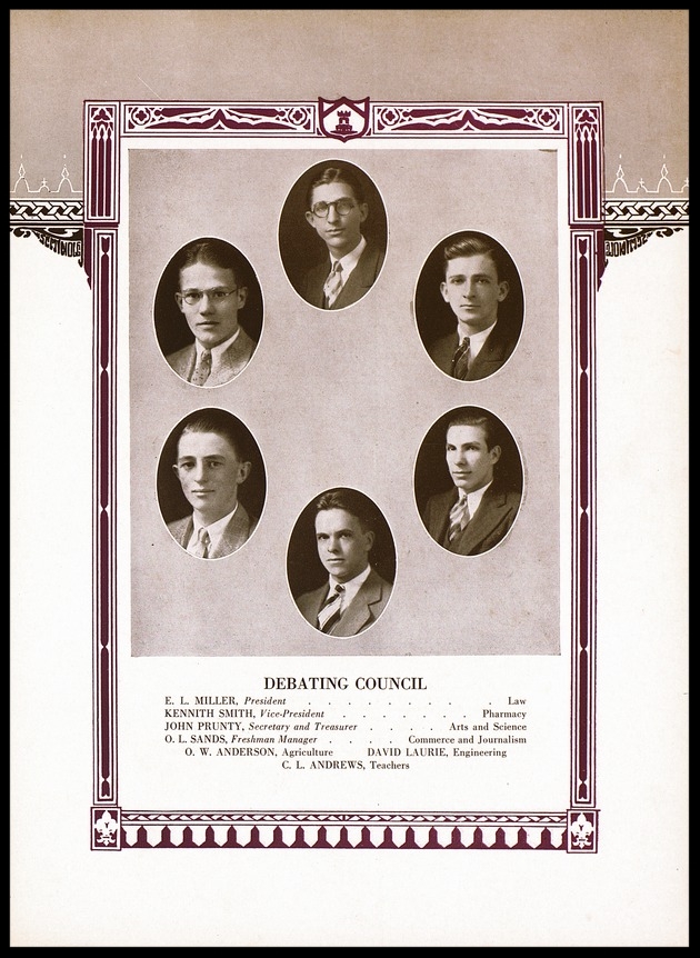 1930 University of Florida Debating Council