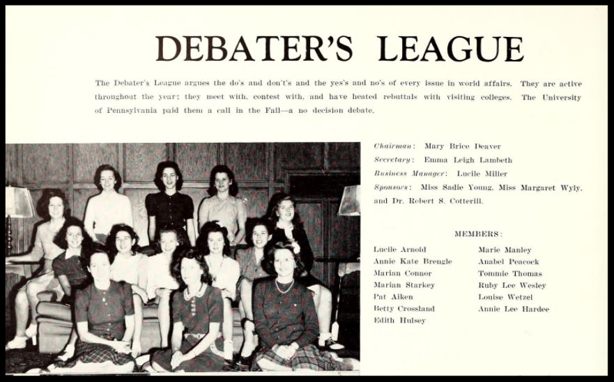 1941 - 1942 Debater's League