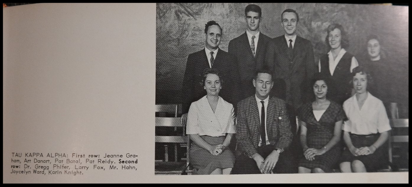 1960 - 1961 Tau Kappa Alpha Honorary
