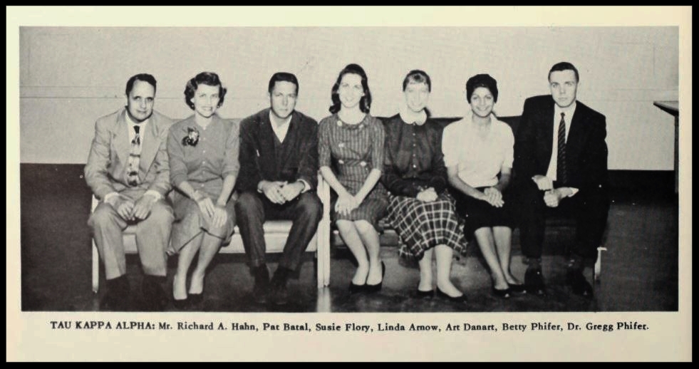 1959 - 1960 Tau Kappa Alpha Honorary