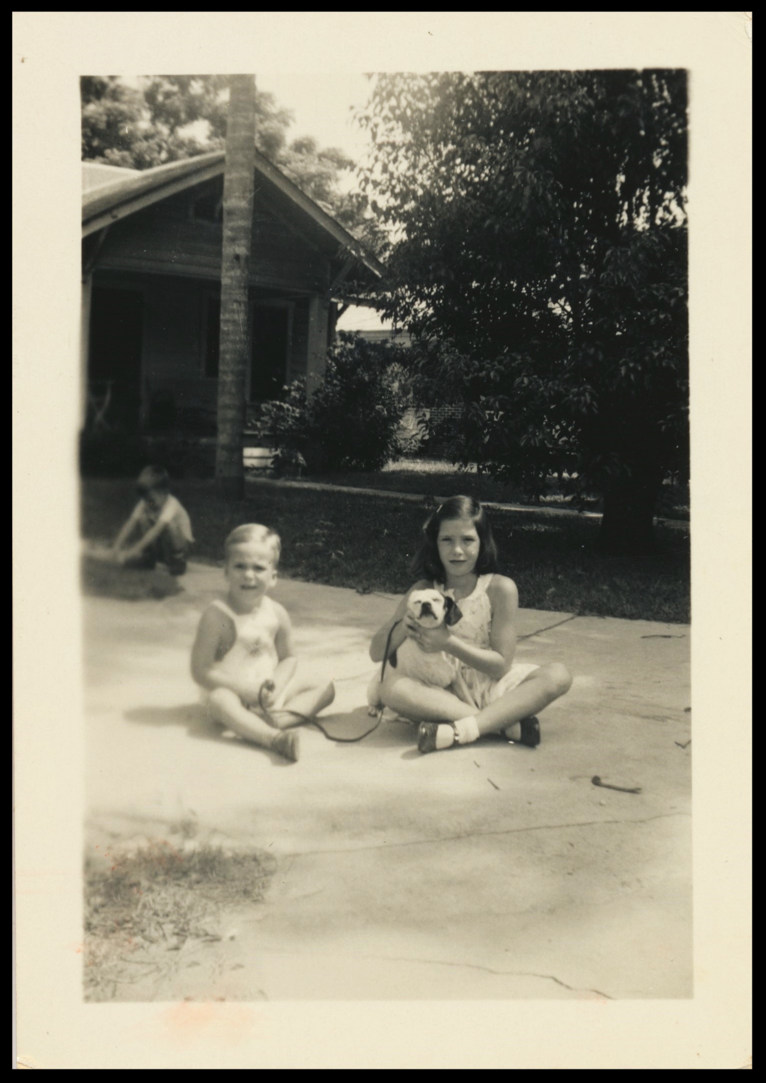 MJY with Brother Hal and Dog Rascal