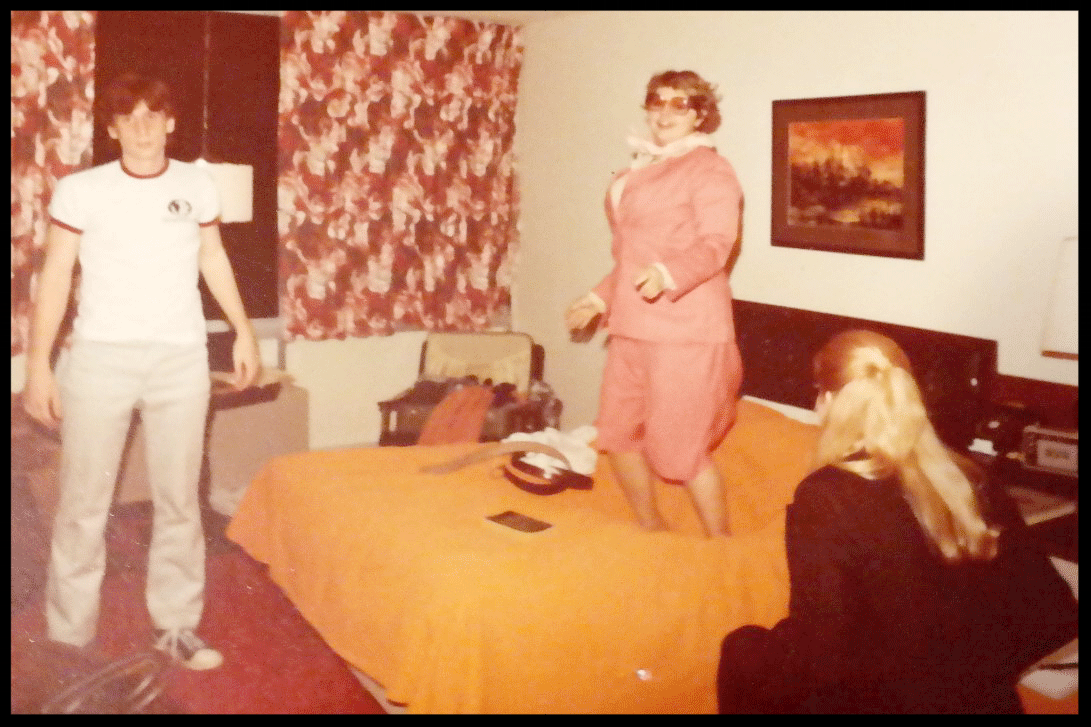  Lorin Lee '80, ?, and Mary Berquist '80  Photo: Young Debate, MJY Collection, 1980 