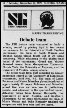 "Debate team"