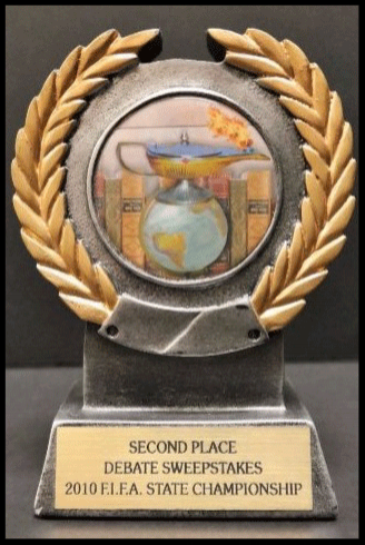 2010 Second Place Debate Sweepstakes FIFA State Championship