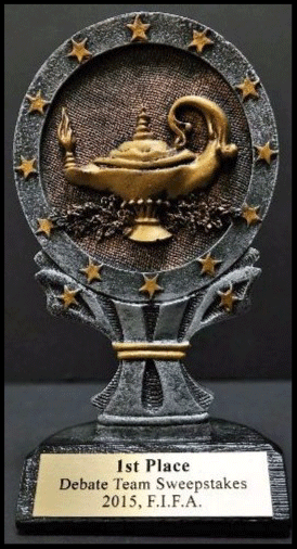 2015 First Place Debate Sweepstakes FIFA State Championship