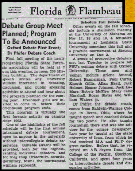 "Debate Group Meet Planned; Program To Be Announced"