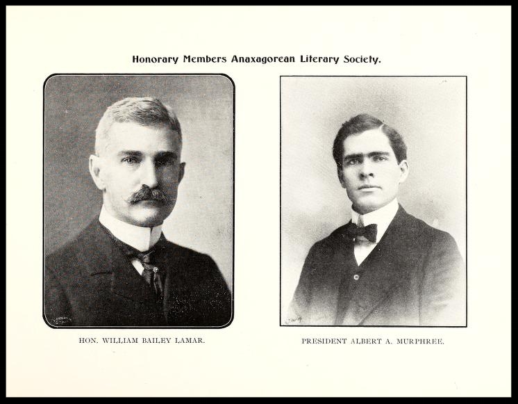 Honorary Members Anaxagorean Society 1900 - 1901