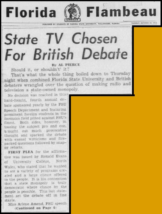 "State TV Chosen For British Debate"