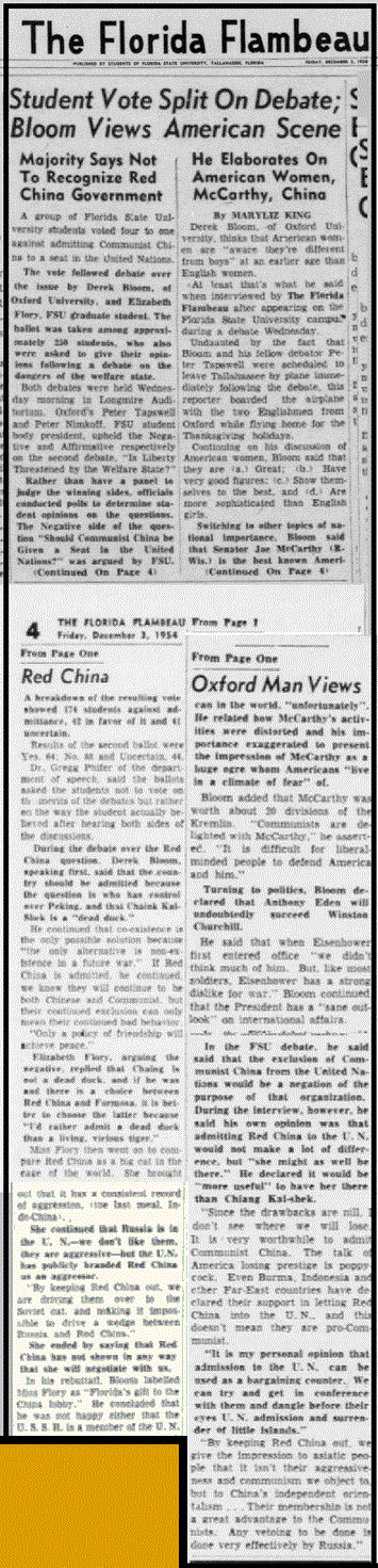 Two Articles on 1954 British Debate