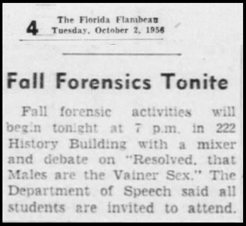 "Fall Forensics Tonite"