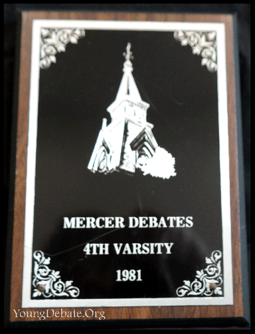 1981 Fourth Place Mercer Tournament