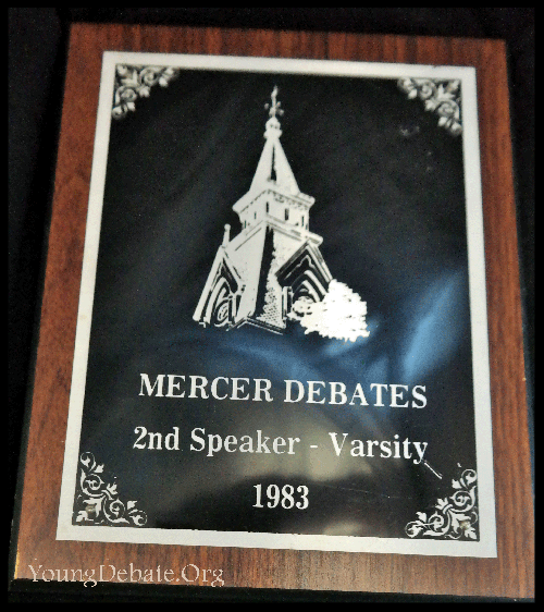 1983 Second Speaker Mercer Tournament