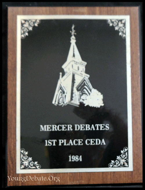 1984 First Place Mercer Tournament