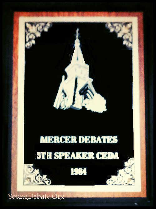 1984 Fifth Speaker Mercer Tournament