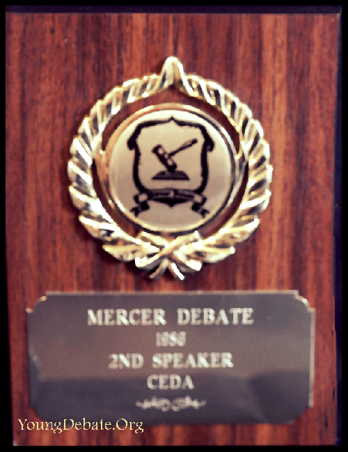 1986 Second Speaker Mercer Tournament