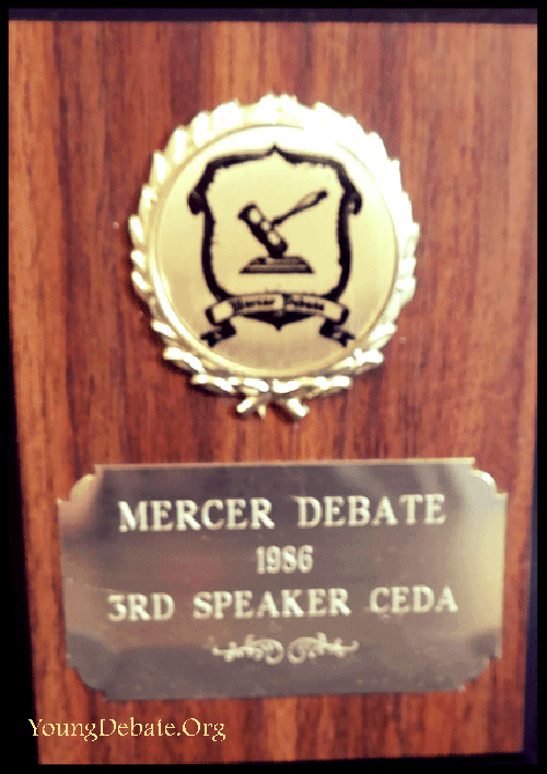 1986 Third Speaker Mercer Tournament