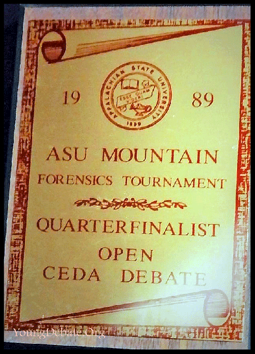 1989 Quarterfinalist Team ASU Tournament