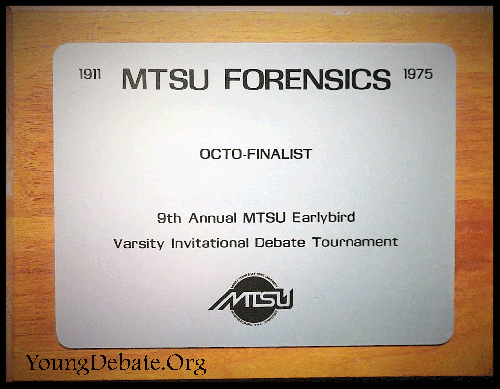 1975 Octo-Finalist Team MTSU Tournament