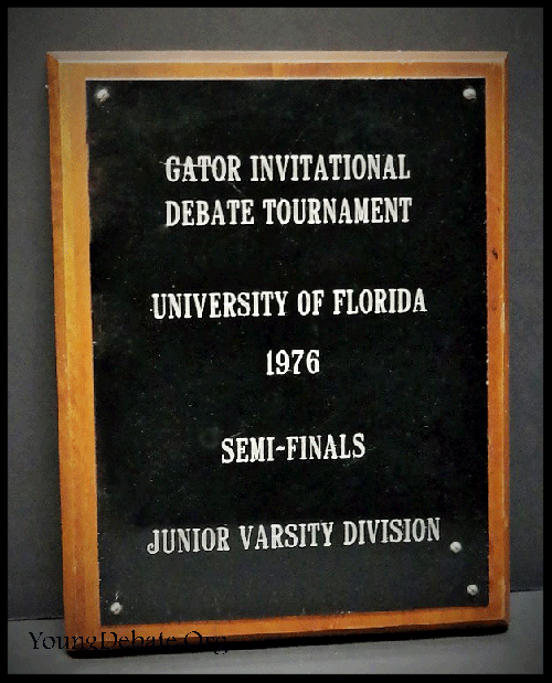 1976 Semi-Finalist JV Team University of Florida Tournament
