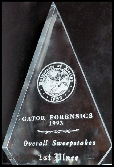 1993  First Place Sweepstakes University of Florida Tournament