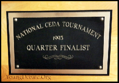 1993 Quarterfinalist Team CEDA National Championship