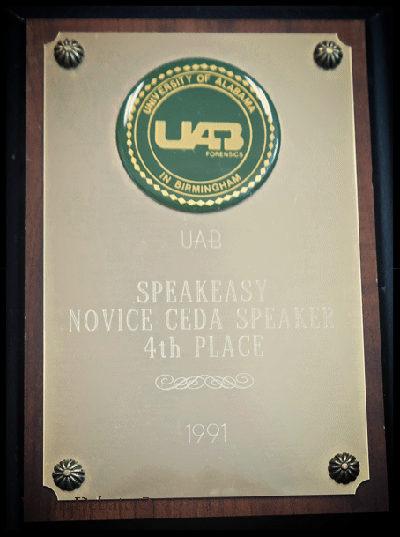 1991 Fourth Speaker UAB Tournament