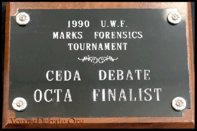 1990 Octofinalist University of West Florida Tournament