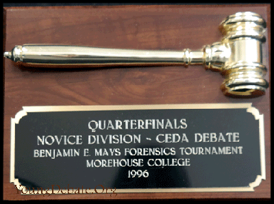 1996 Novice Quarterfinalist Morehouse Tournament