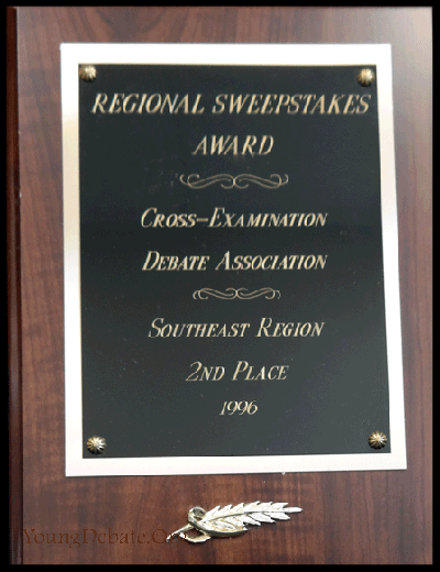 1996 Second Place SECEDA Regional Championship